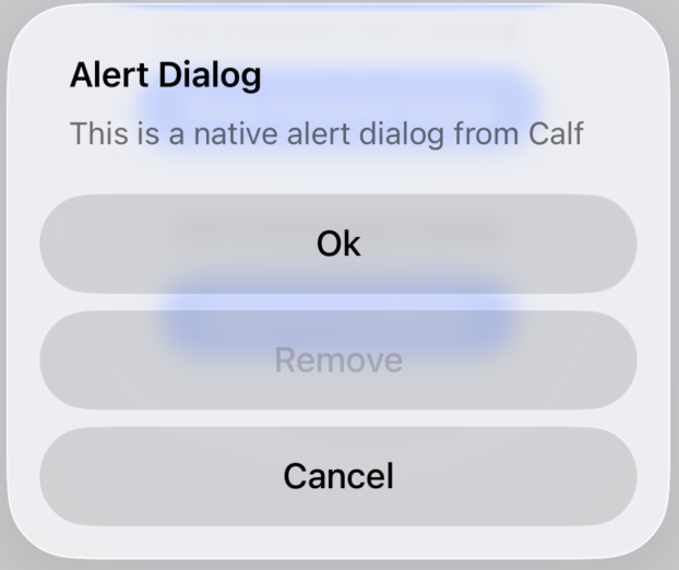 iOS Action Sheet Liquid Glass