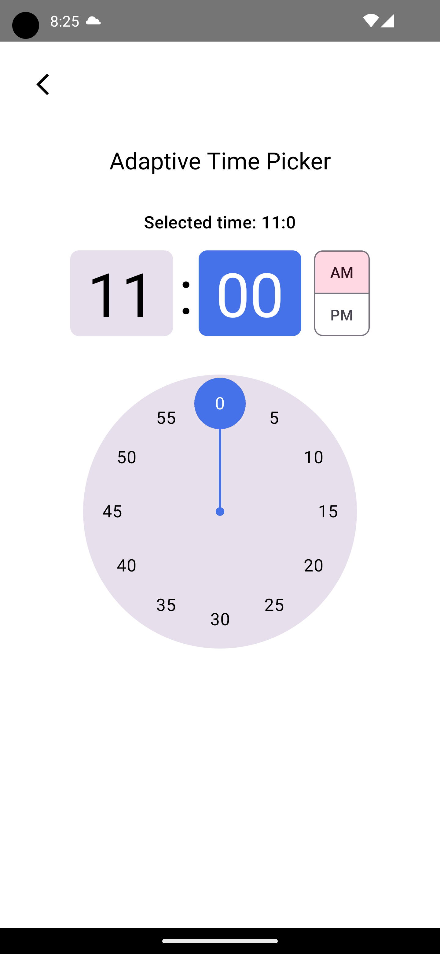 Time Picker Android