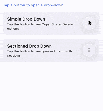 AdaptiveDropdownMenu Liquid Glass