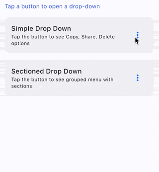 AdaptiveDropdownMenu iOS