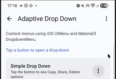 AdaptiveTopBarDropdown Material