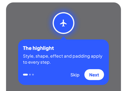 A circular cutout with a blue glow around it